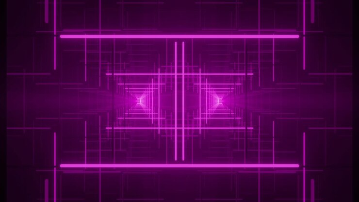 Neon Pink Tunnel Background