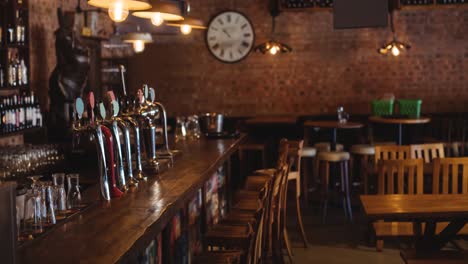 Animation-of-moving-picture-of-beer-taps-on-the-bar