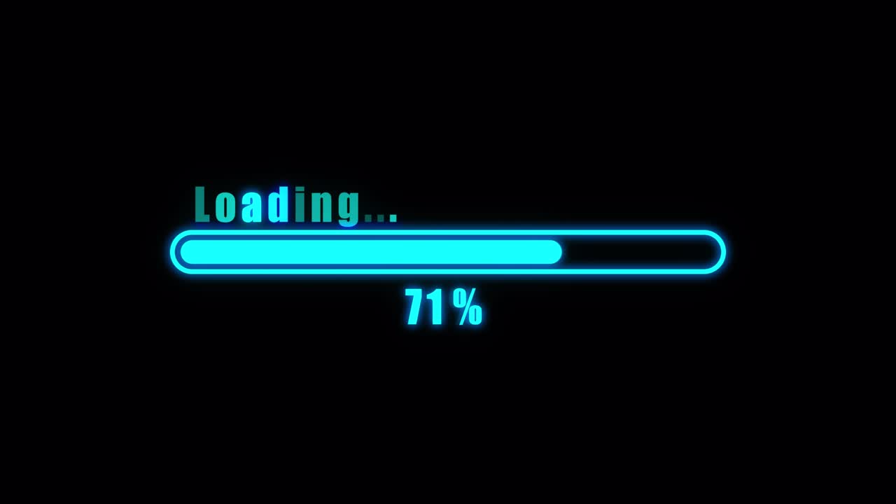 Loading scale. Video animation on transparent background.