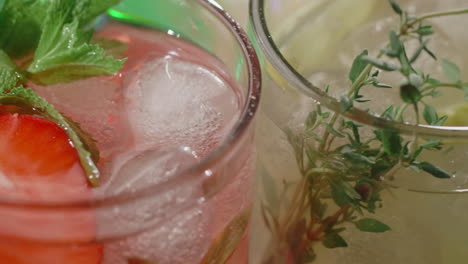 refreshing summer cocktails with fruit and ice