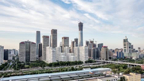 time lapse-beijing skyline