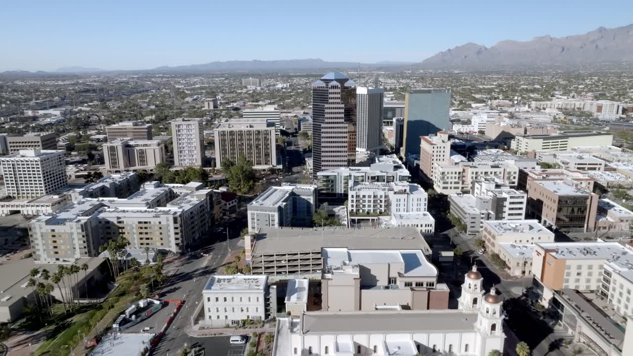 애리조나 주 슨의 동네, 슨 스카이 라인과 함께 드론 비디오 이동