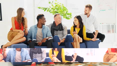 Business-colleagues-sitting-together-on-a-couch