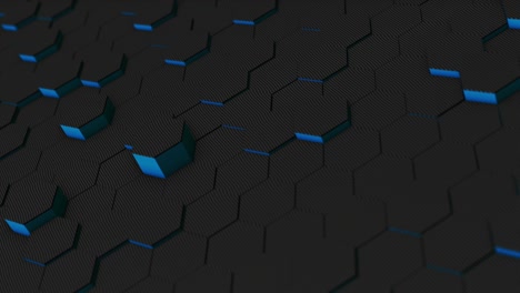 animación hexagonal abstracta patrón multicolor concepto suave de 4k