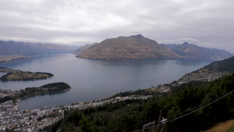 Panoramablick-Von-Der-Spitze-Der-Gondel-In-Queenstown,-Neuseeland