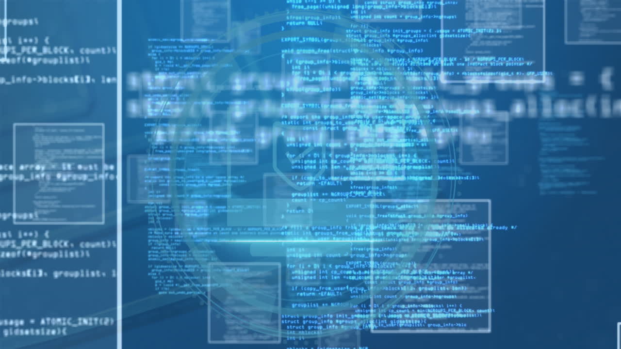 Animation of scopes and data processing