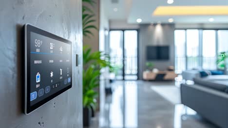 Smart Home Automation System in Modern Living Room
