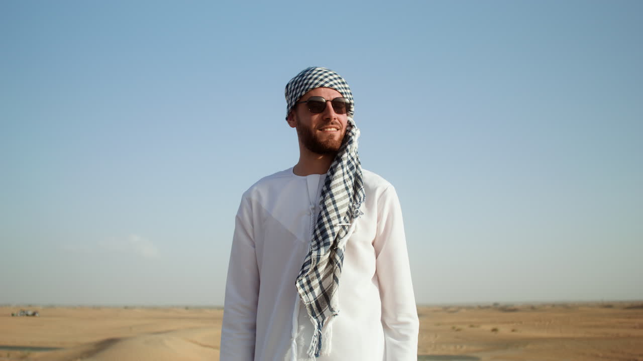 사막에 있는 아랍인