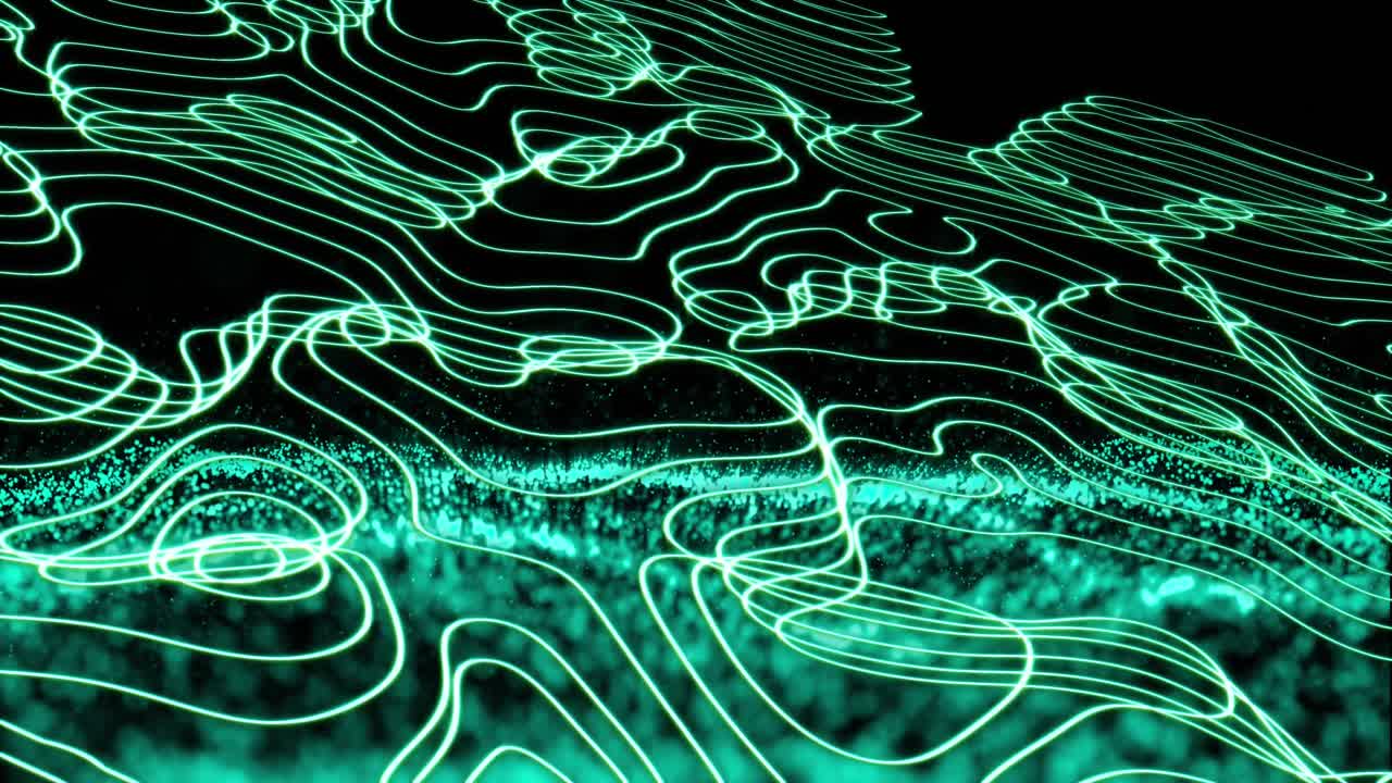 Animation of data processing over network of connections