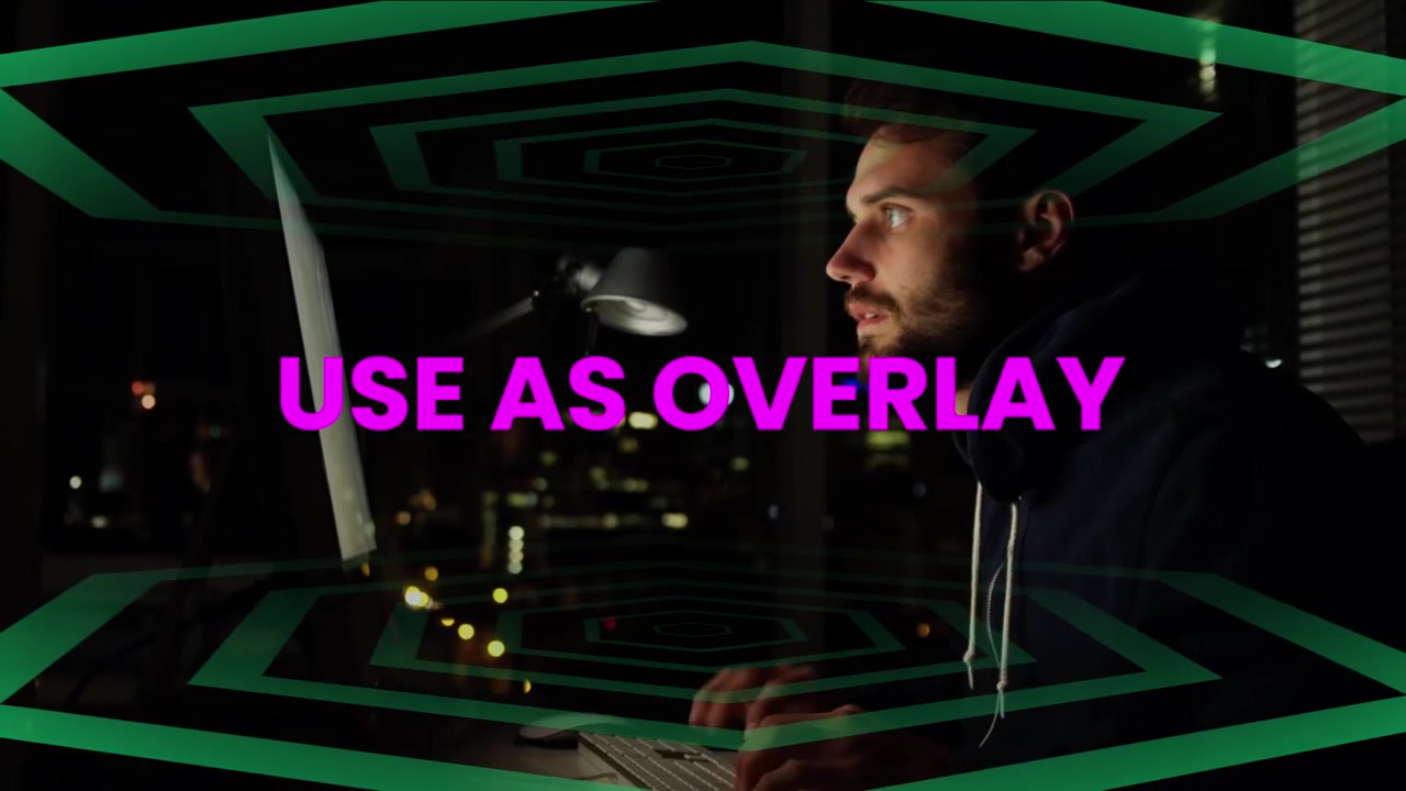 Animated Gaming Title Overlay Template for Video Editing