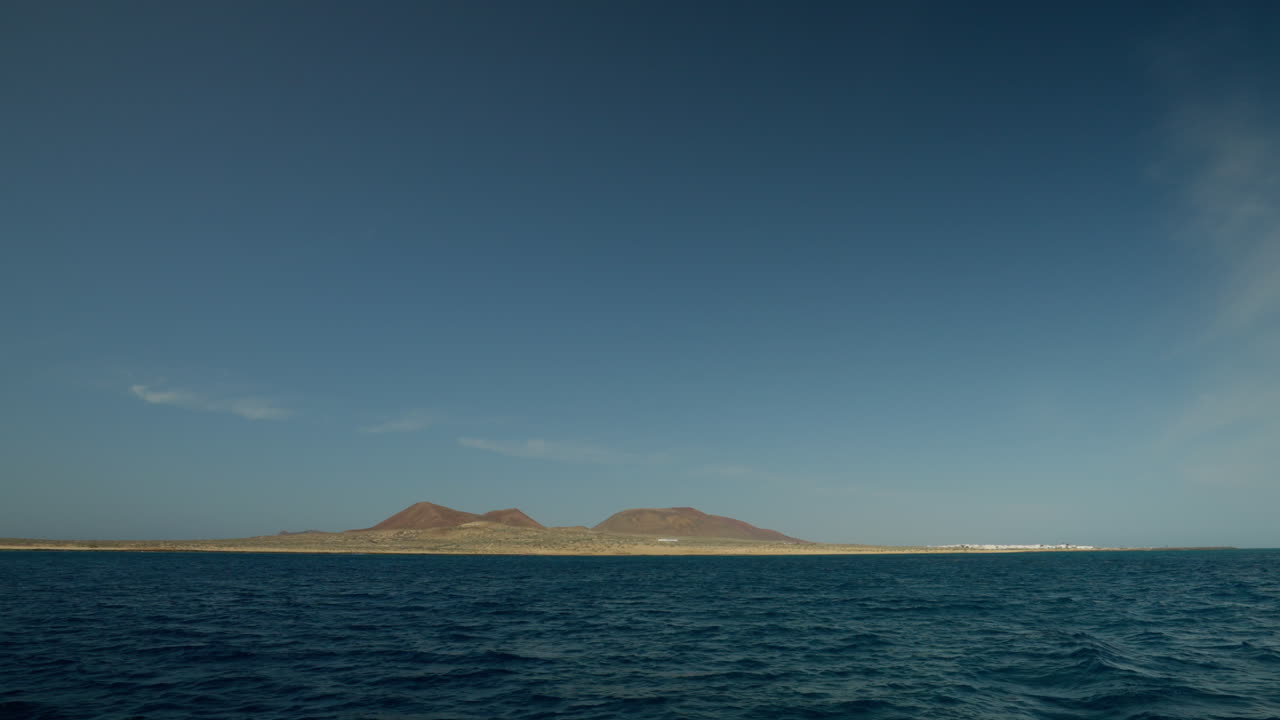 la graciosa, lanzarote의 배의 전망