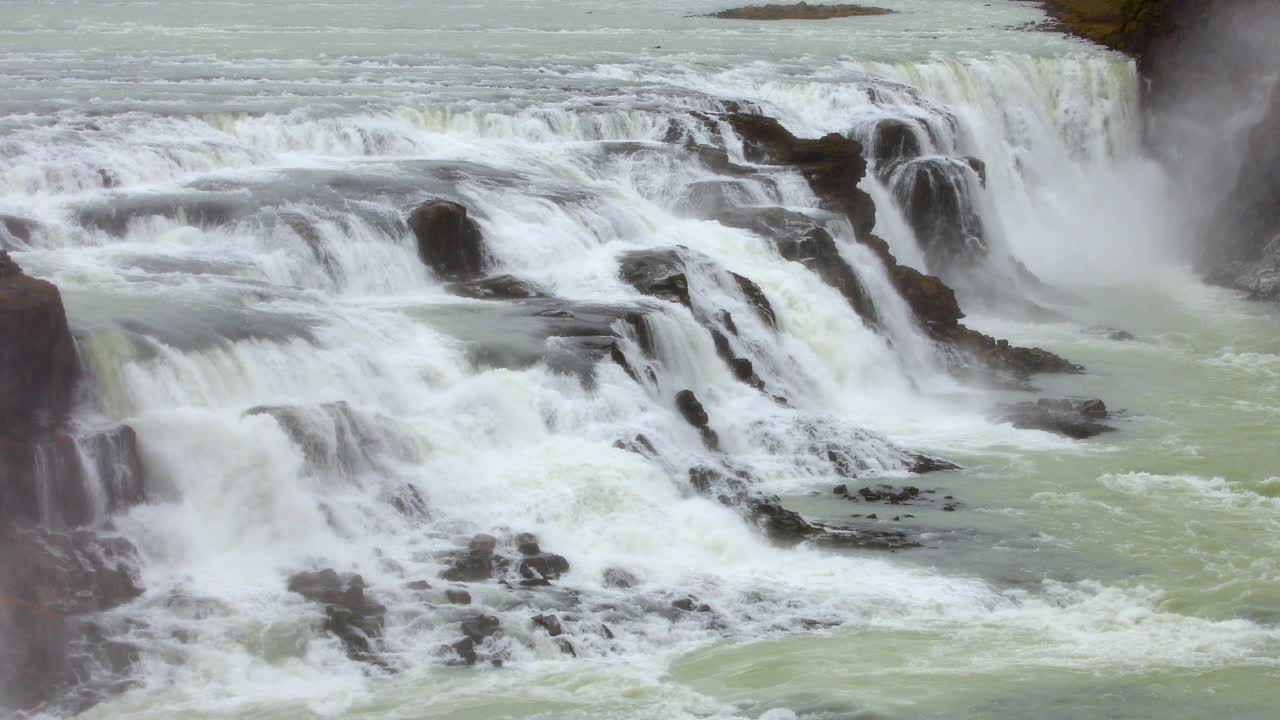 The Famous Gullfoss Waterfall in Iceland