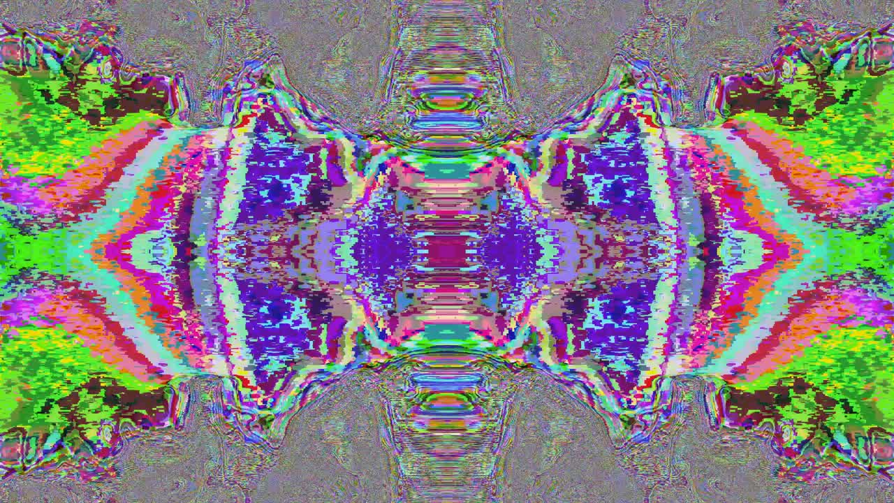 ciberpunk caleidoscopio vintage ciencia ficción moda de fondo iridescente