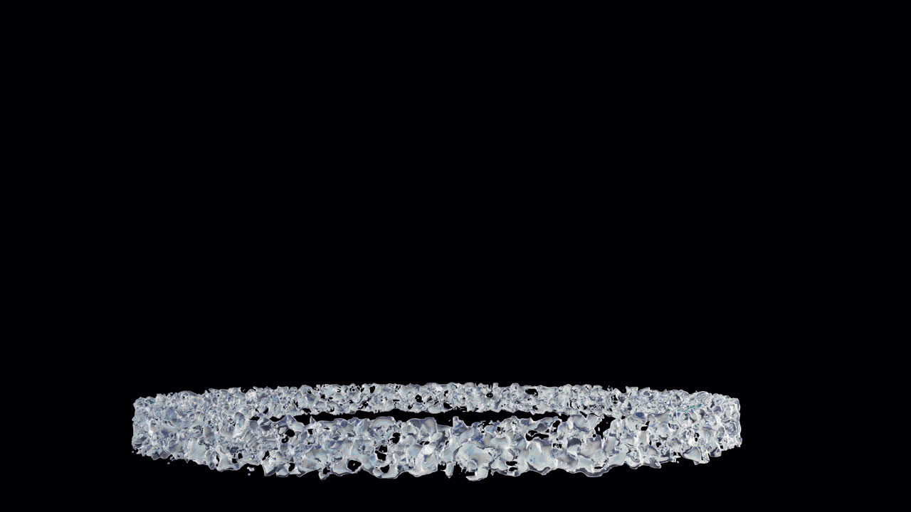 Water splash pillar on transparent background