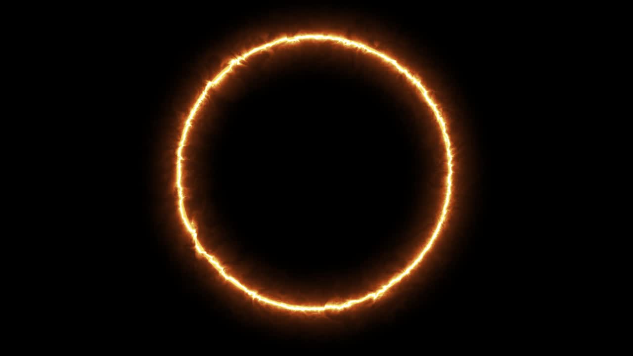 el neón colorido girando redondas. abstracto hud creativo con neón, luz brillante.