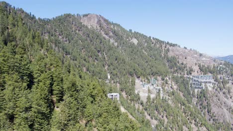 aerial view of a lush, mountainous national park with dense forests in pakistan