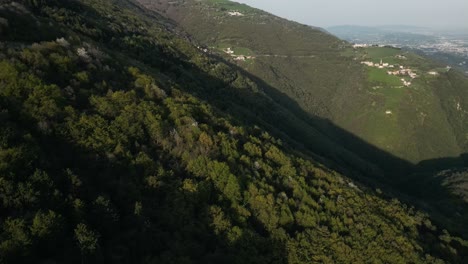 breathtaking nature scenery in bassano del grappa, vicenza province, italy