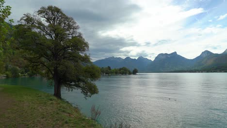 el lago annecy es alimentado por siete corrientes principales y por un poderoso manantial submarino conocido como el boubioz, que brota desde una profundidad de 80 metros cerca de las costas de annecy.