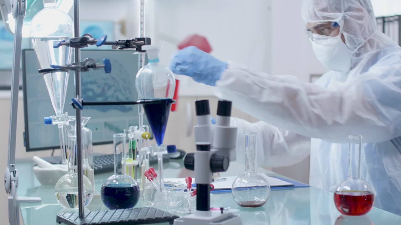 Scientist conducting research in a laboratory