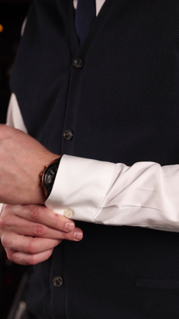 Man Preparing for an Event