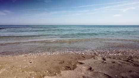 relaxing day at an empty beach