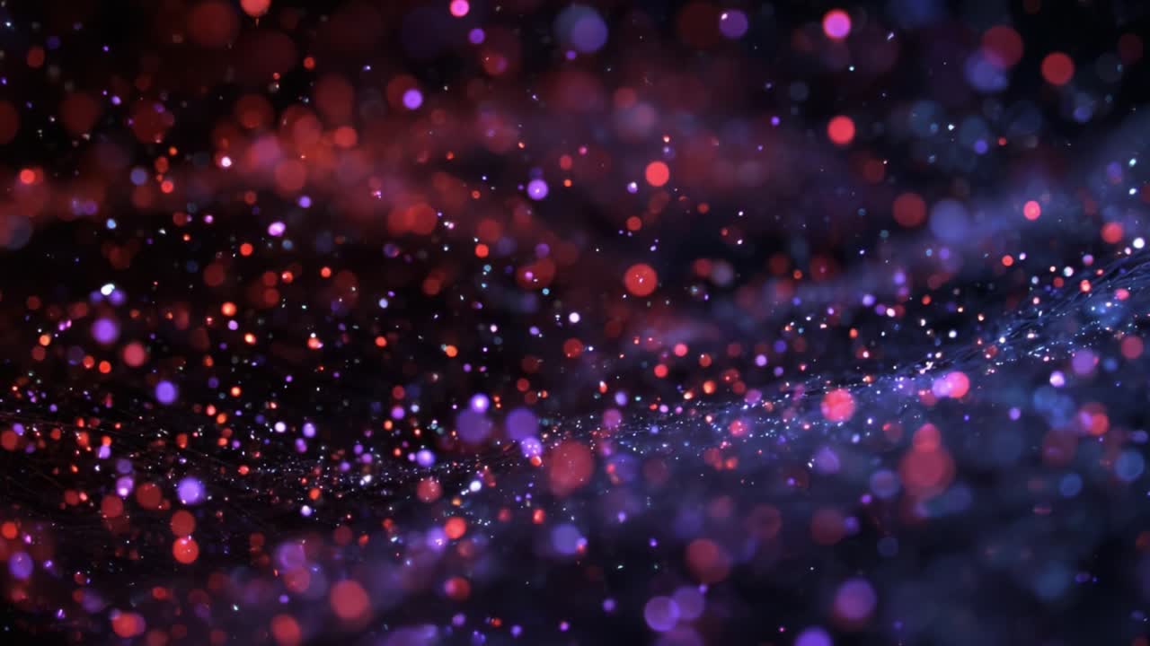 A Mesmerizing Display of Colorful Sparkles and Particles Floating in a Dreamlike Abstract Background, Creating a Captivating Visual Experience