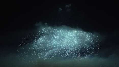 seoul international firework festival by 63 building at the yeouido han river 2024, south korea