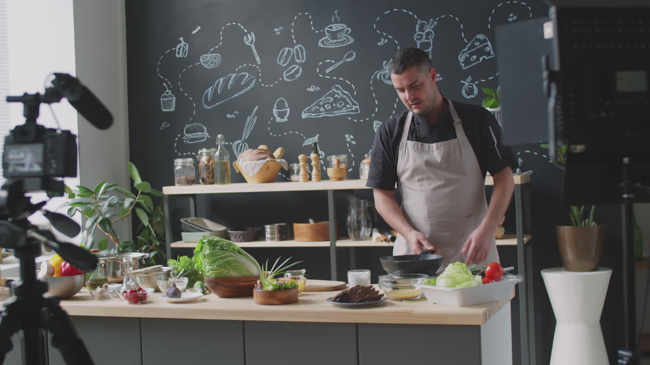 demostración de cocina del chef