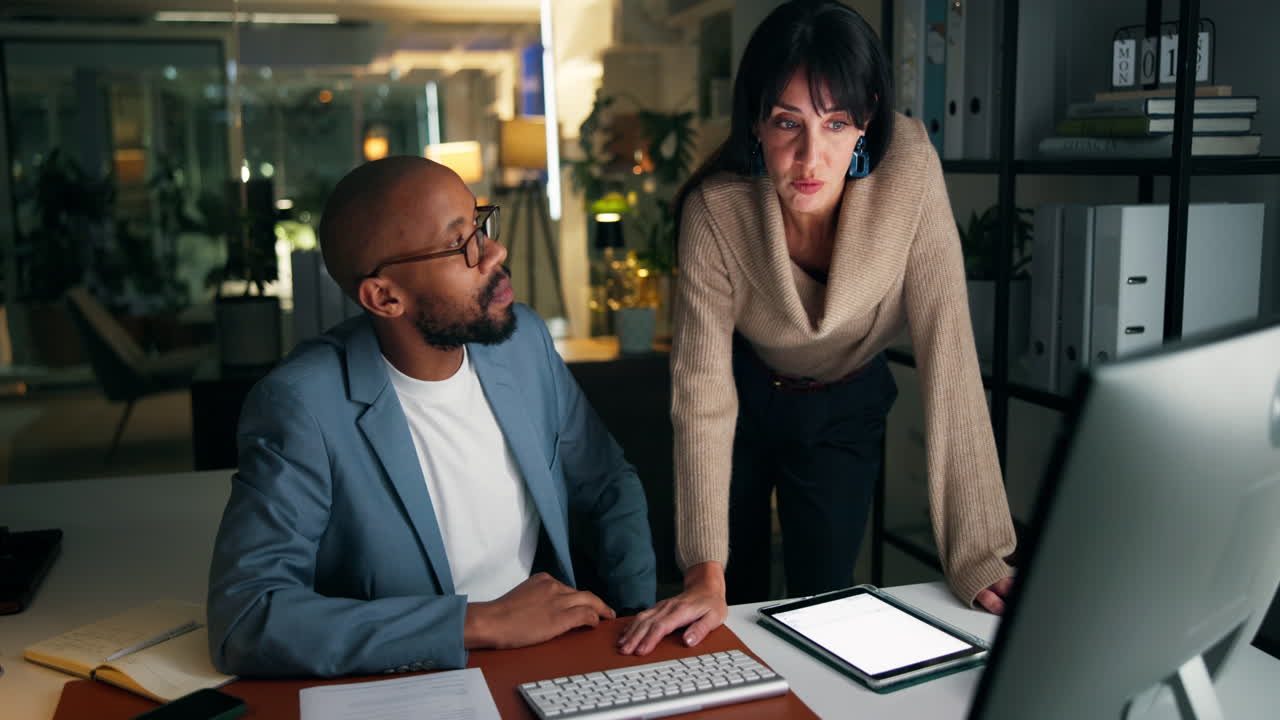 Business Colleagues Collaborating in the Office