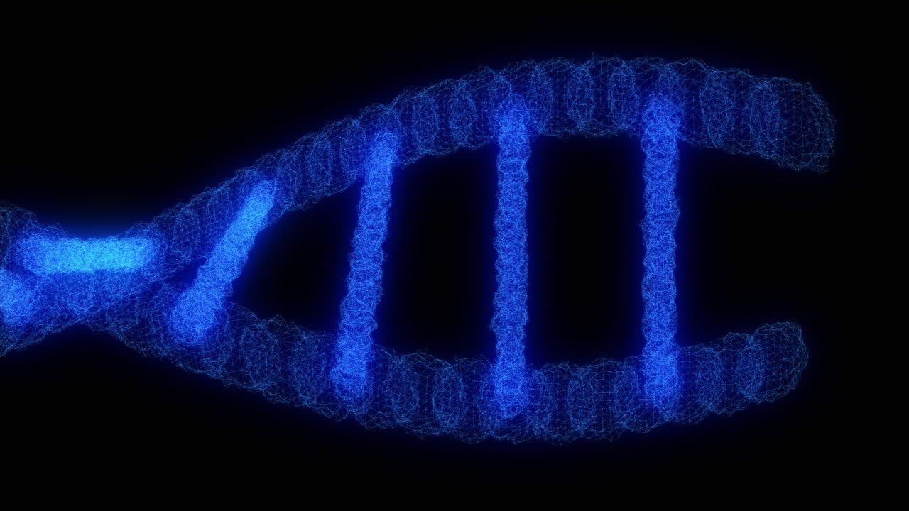 DNA Molecule Abstract Visualization