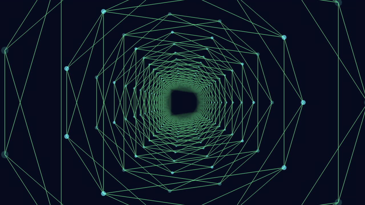 red compleja de líneas y puntos que representan un patrón de red