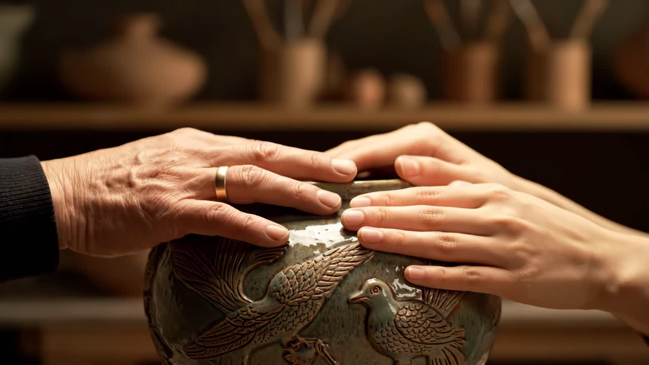 Hands Shaping a Pottery Legacy