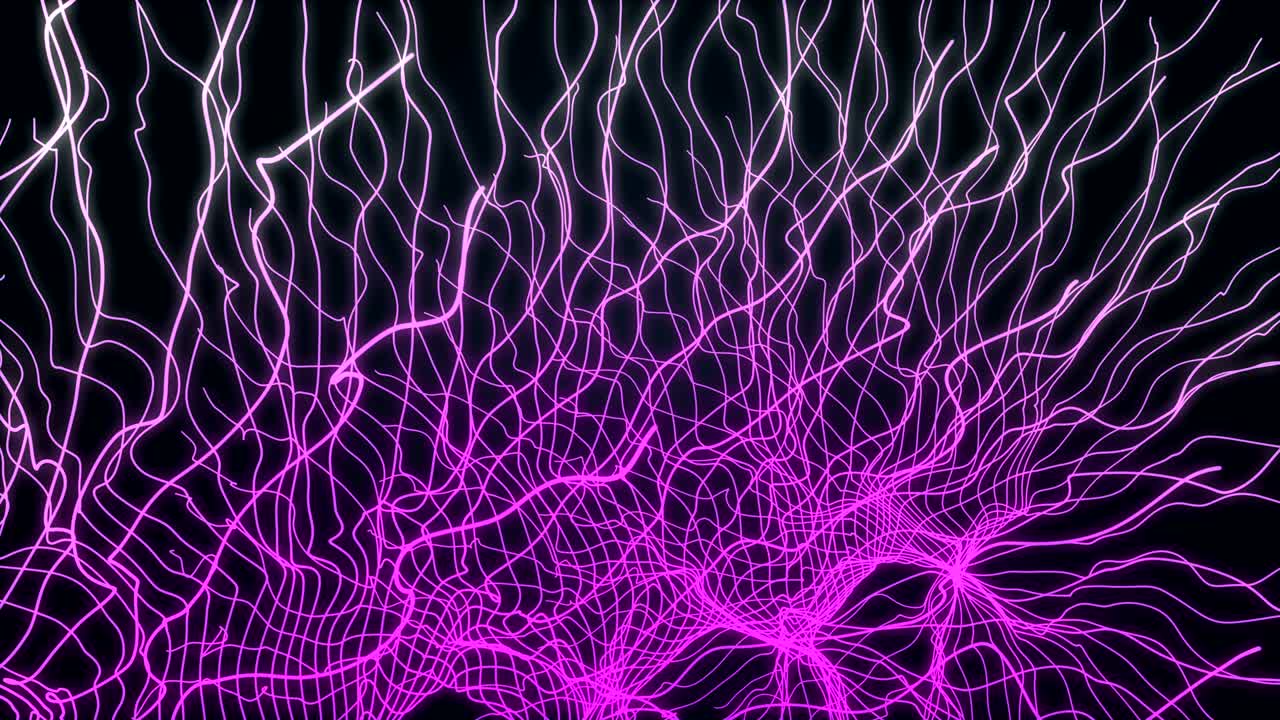 abstract waving line colorful vj motion background loop with room for text, logos, graphics and titles