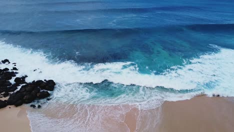 ocean and beach drone footage