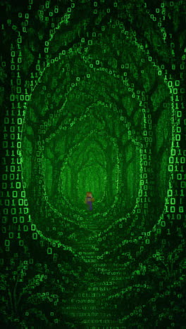 digital forest tunnel