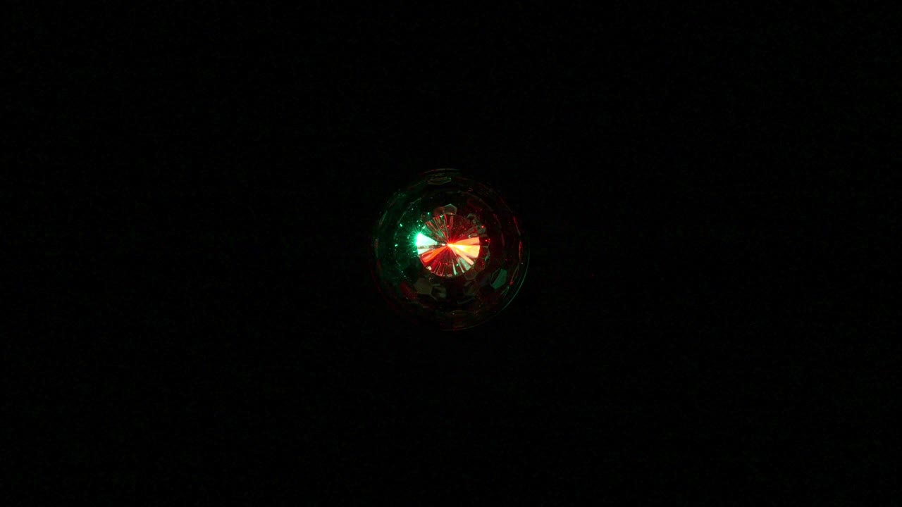 luz de discoteca de bucle aislada roja y verde