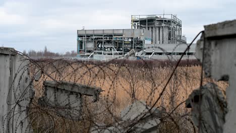 the ruins of an industrial plant near the frontline city of kramatorsk, ukraine. the factory was destroyed by a russian missile strike, a blow to the region's economy