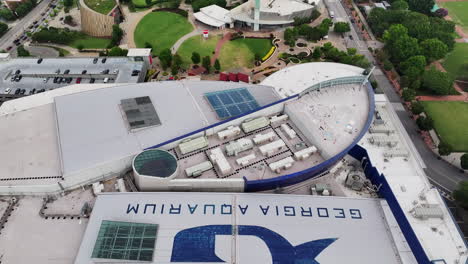 high angle view of aquarium complex