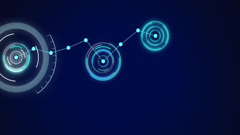 Animation-of-scopes-scanning-and-network-of-connections-on-digital-screen