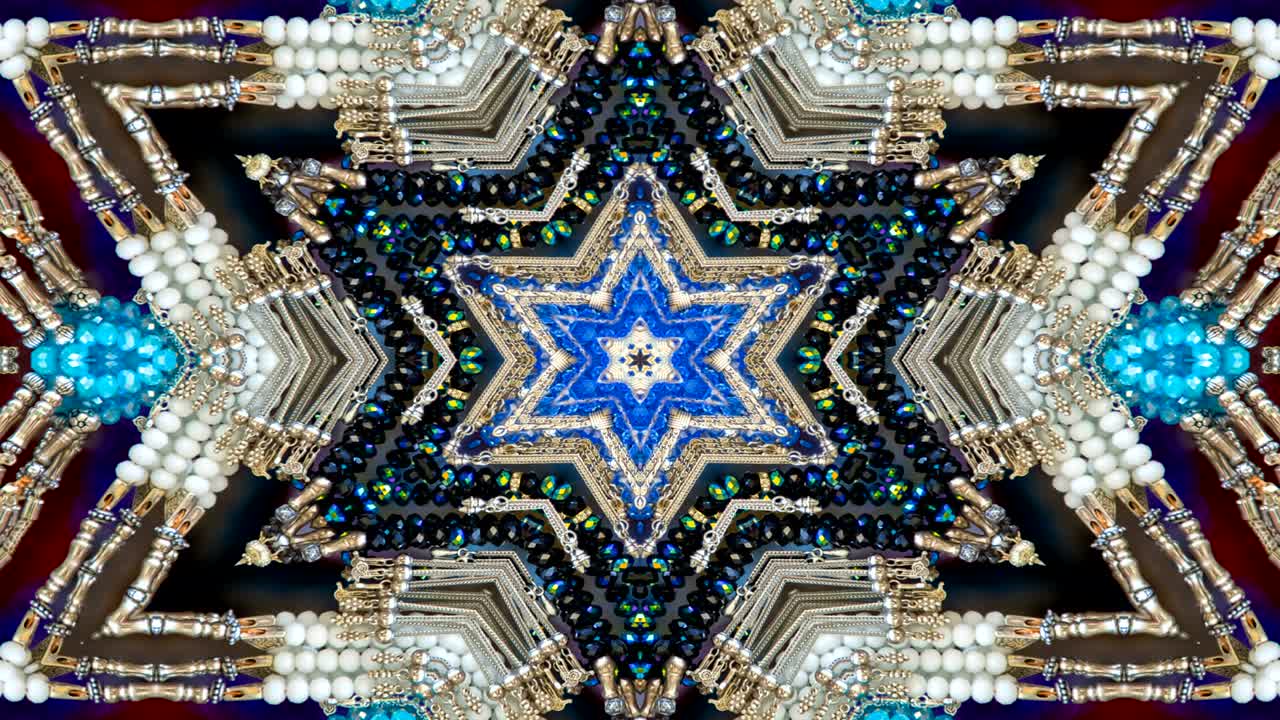 patrón kaleidoscópico abstracto