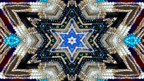 patrón kaleidoscópico abstracto