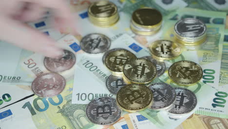business concept of new virtual money