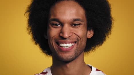 video of facial expressions of a young african man