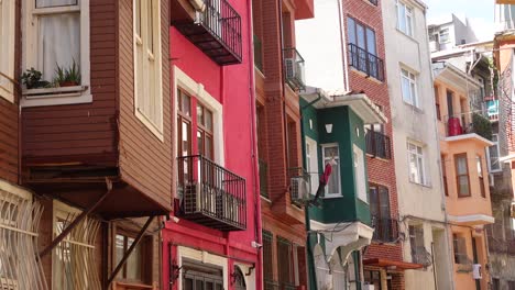 colorful buildings in a turkish city