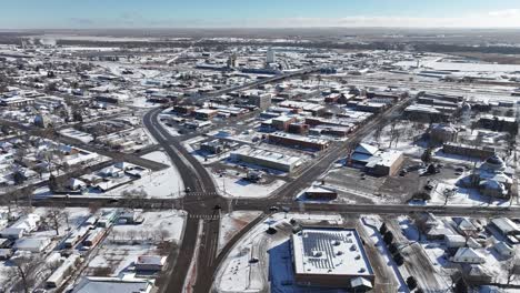 sterling colorado facing east aerial drone zoom