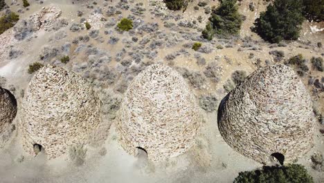 wildrose charcoal kilns - beehive-shaped kilns in death valley national park, california