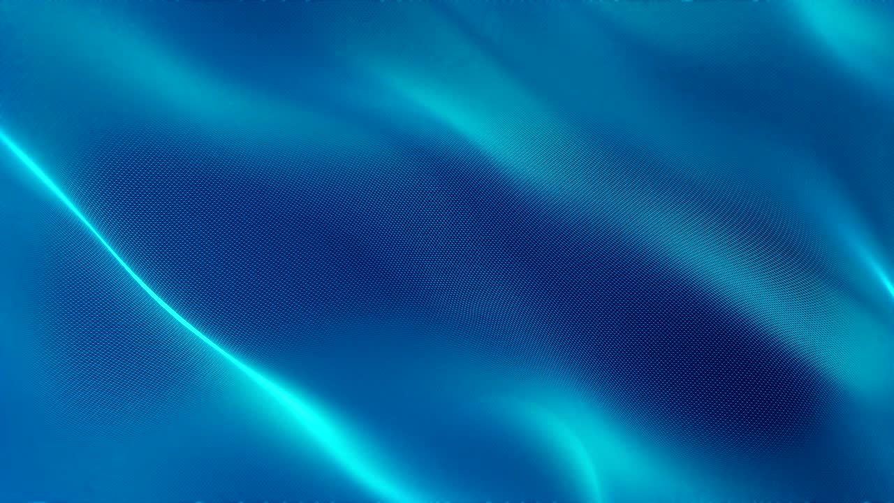 추상적인 파란색 벨 메쉬 그리드 흐르는 파도 애니메이션 무결한 장식 비디오 루프 프랙탈 배경