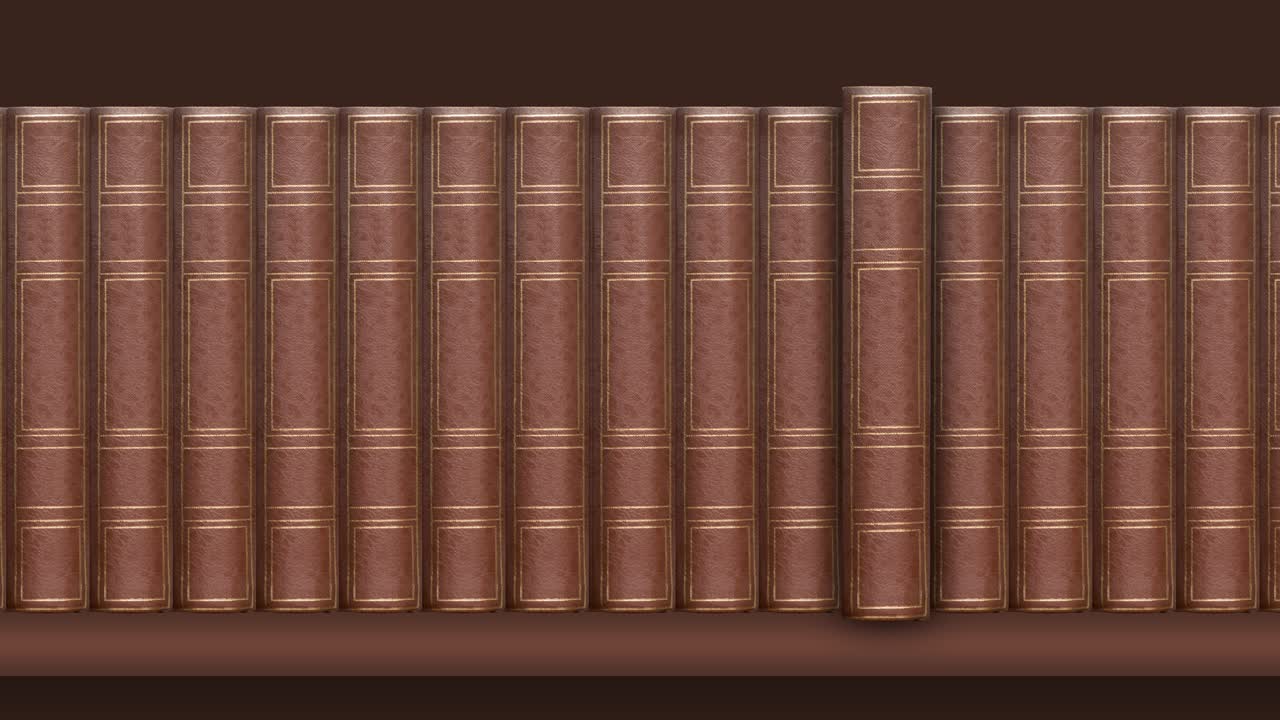 panning senza cuciture di libri d'epoca