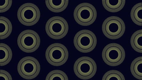 symmetrical circles arranged in a balanced pattern on black background