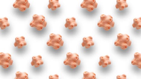 abstract objects animation background.